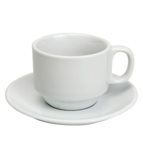 Trefemtvå Kaffekopp med fat